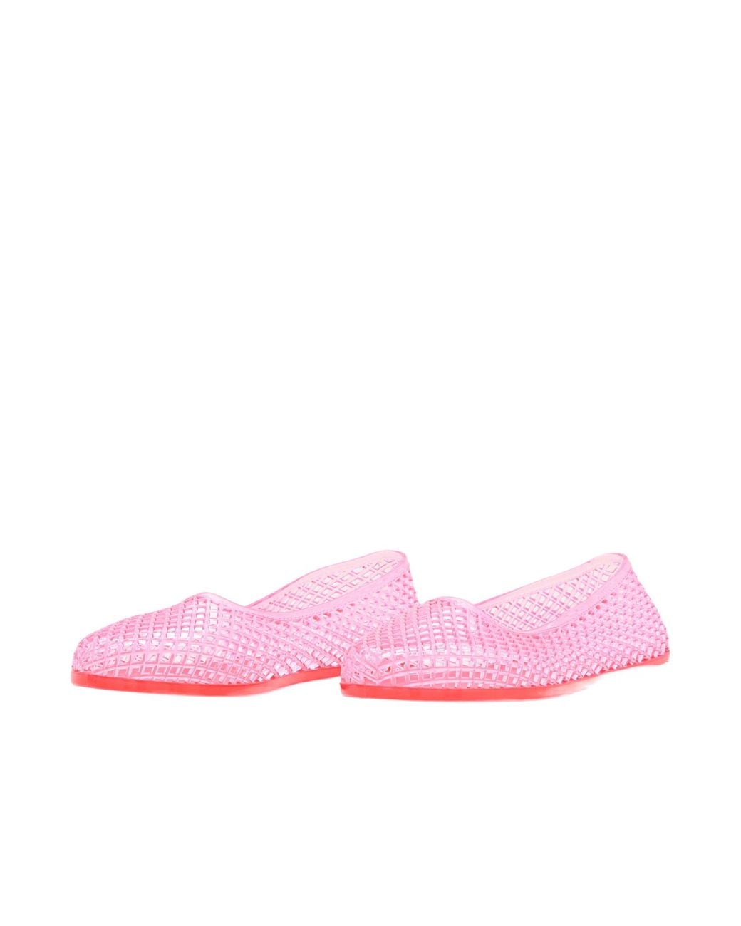 Ancient Greek Sandals Pink Woven Jelly Flat Shoes