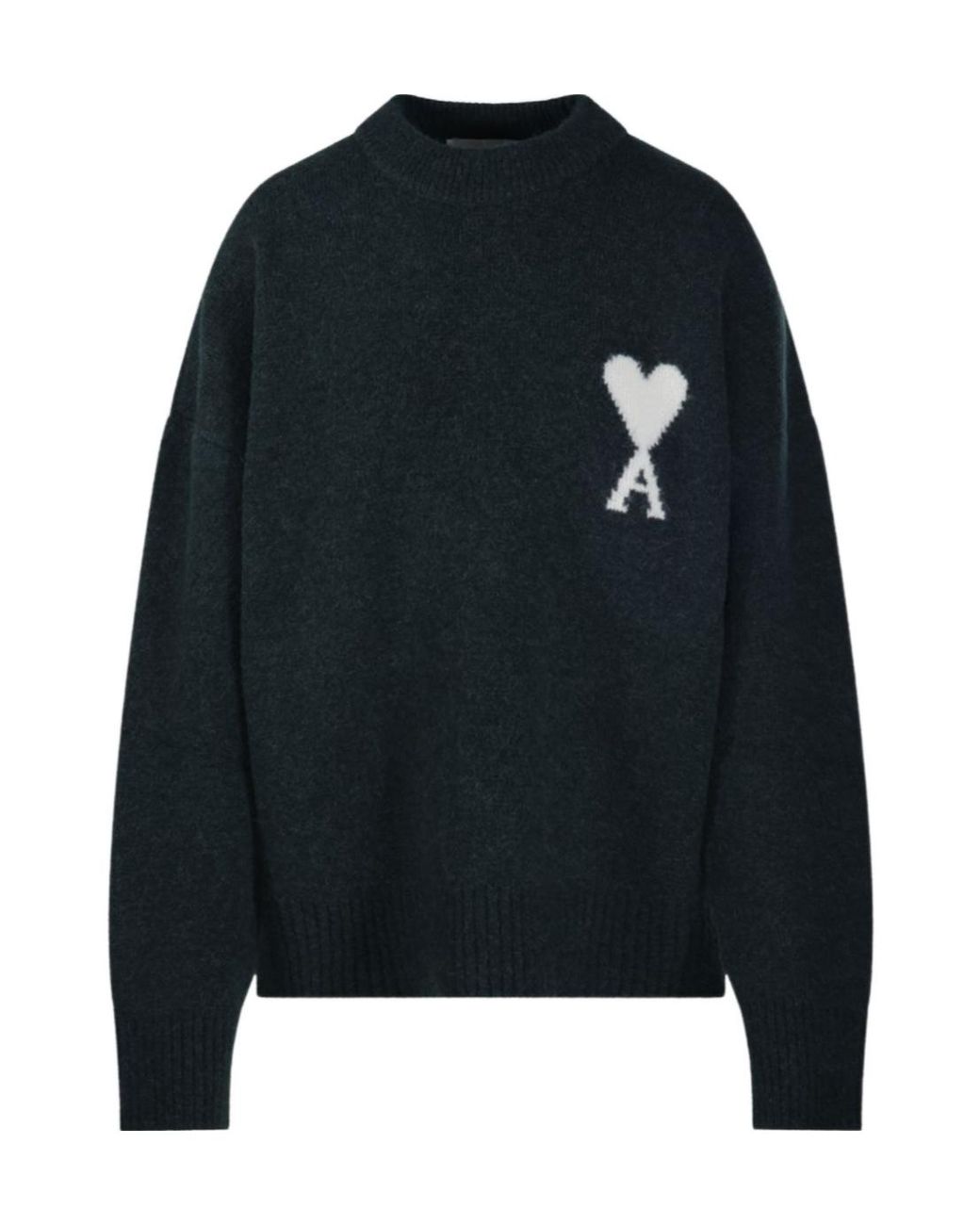 AMI Black Ami De Coeur Sweater
