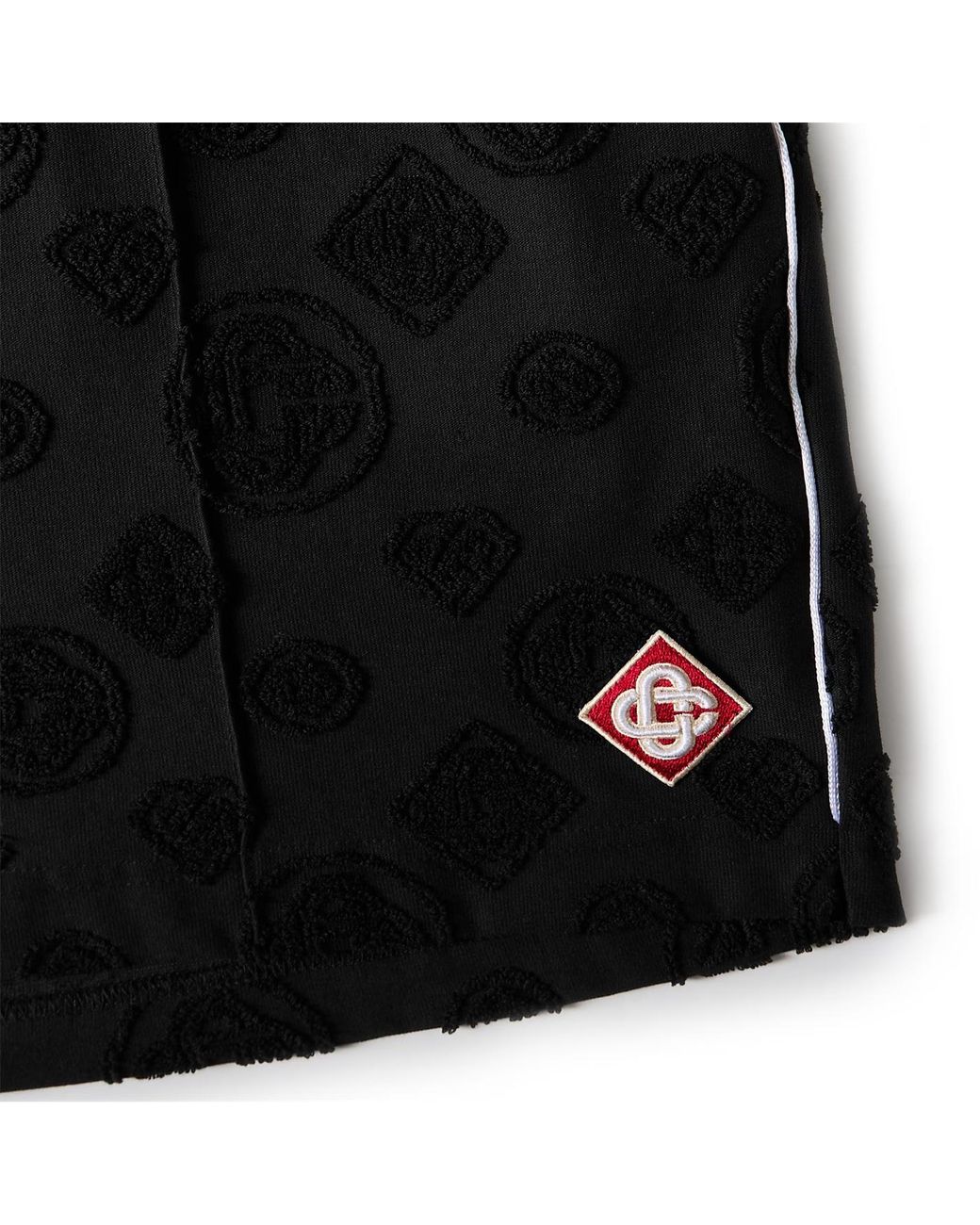Casablanca Black Logo Track Shorts for men