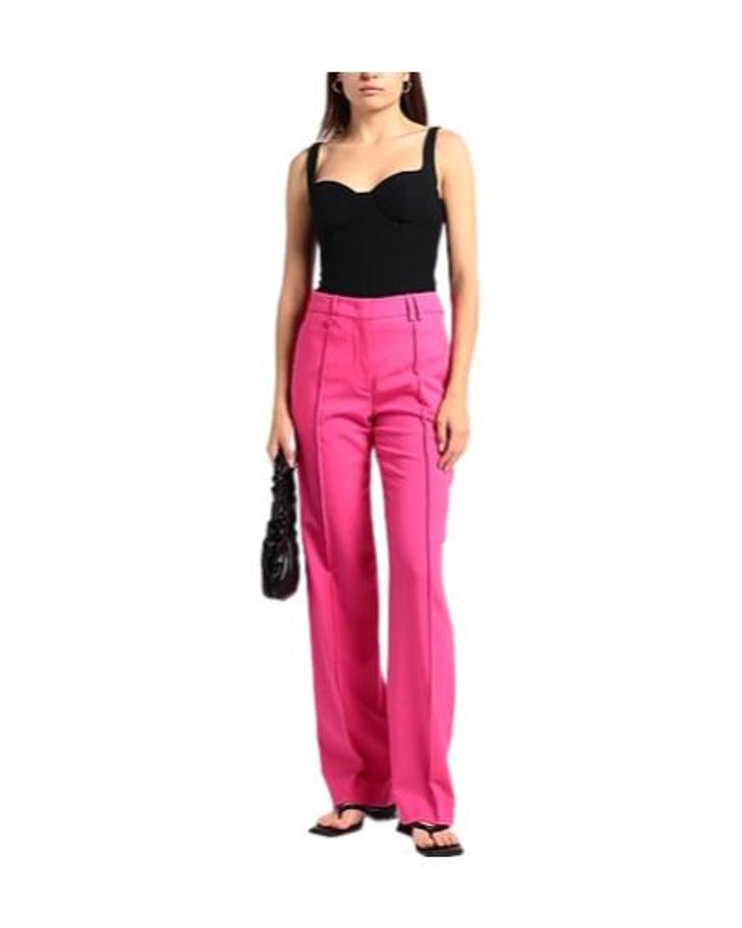 Jacquemus Pink Casual Trousers