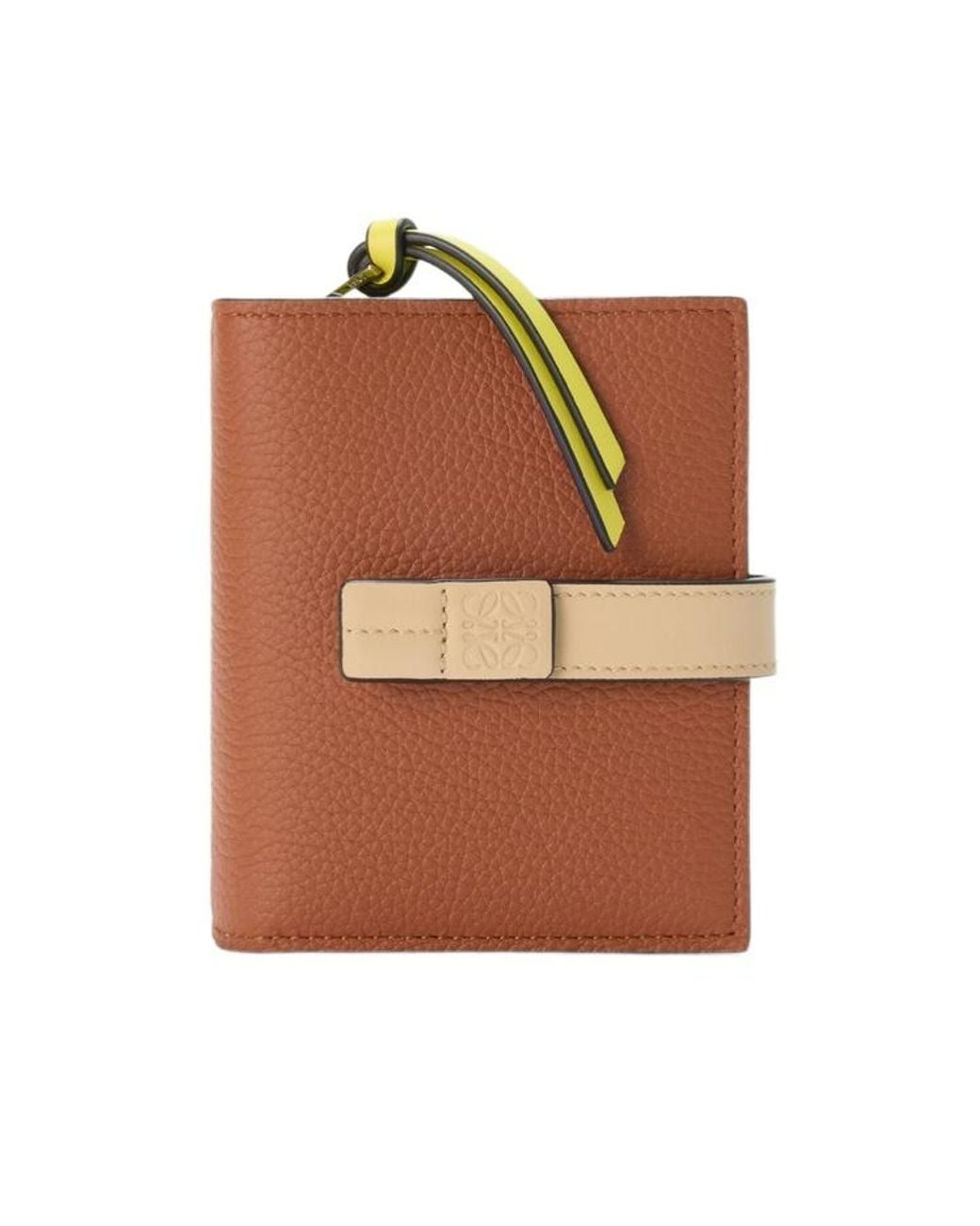 Loewe Brown Compact Zip Wallet