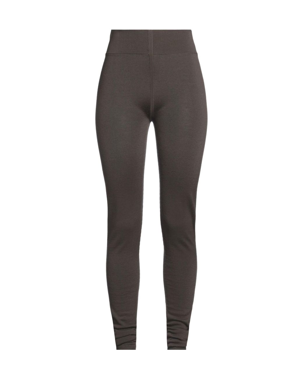 Rick Owens Gray Knitted Solid Color Leggings