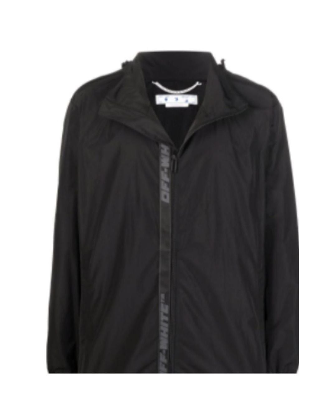 Off-White c/o Virgil Abloh Black Industrial-Strap Lightweight Jacket for men