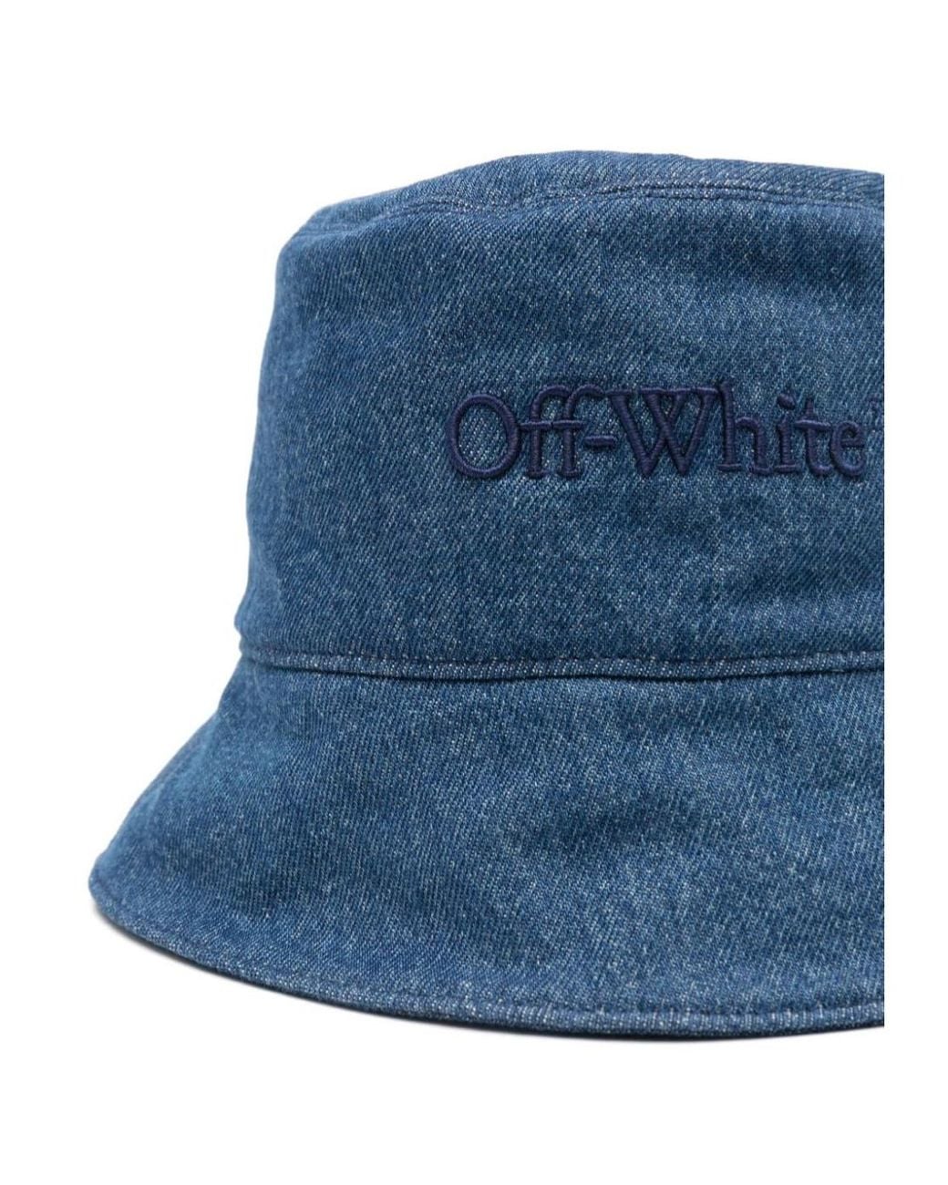 Off-White c/o Virgil Abloh Blue Bookish Denim Bucket Hat