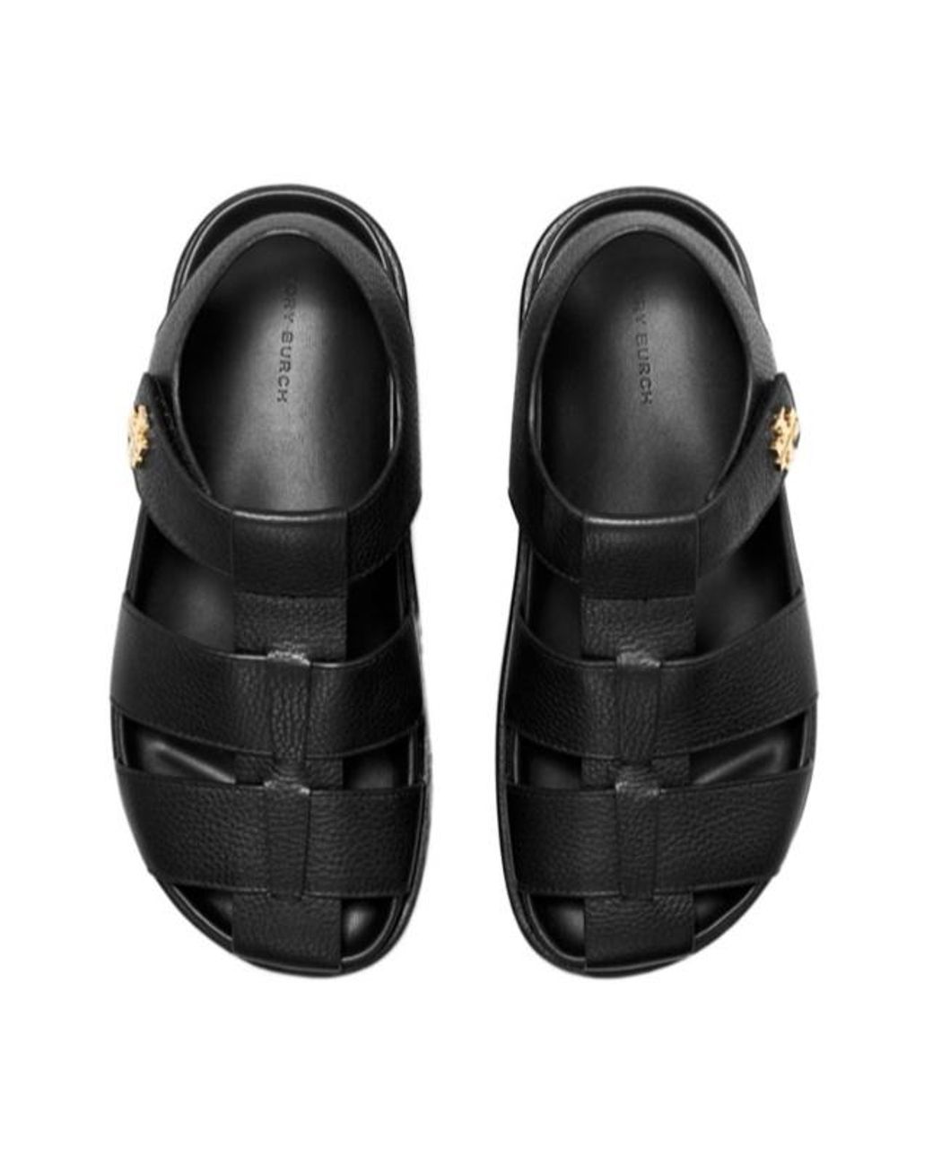 Tory Burch Black Kira Sport Fisherman Sandals