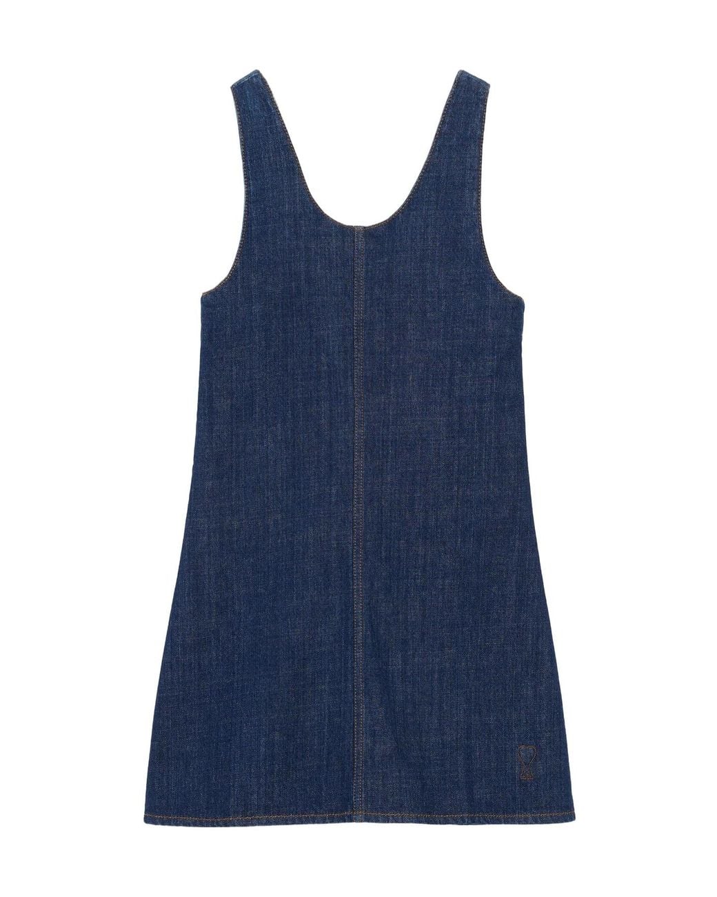 AMI Blue Ami Short Strappy Dress