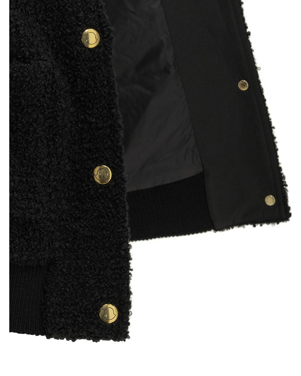 Moncler Black Zip-Up Padded Cardigan