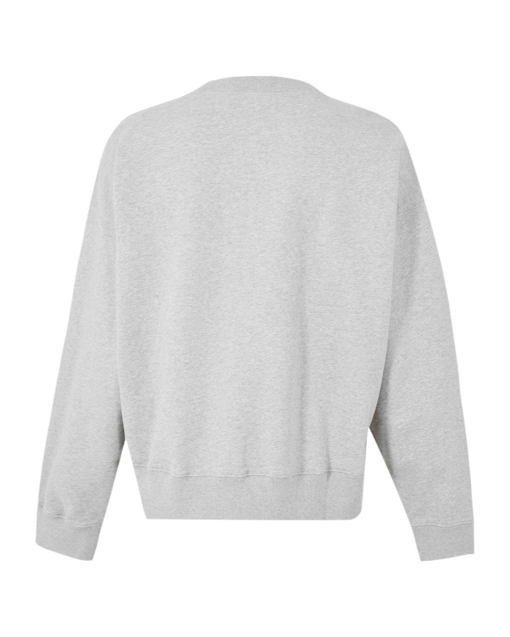 Palm Angels Gray Crew-Neck Long-Sleeve Sweatshirt for men