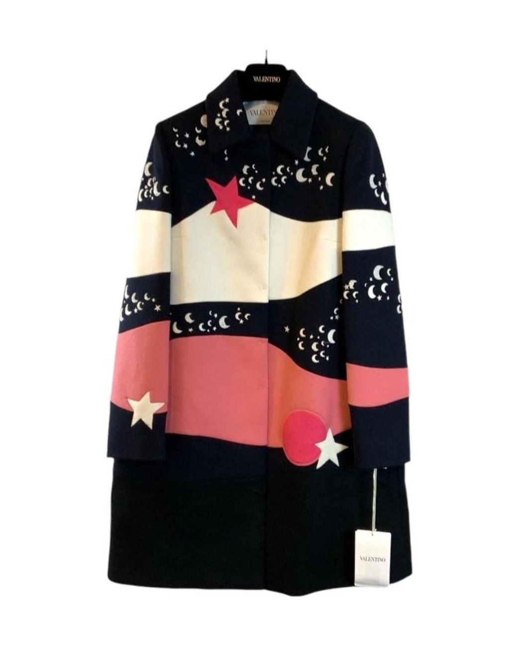 Valentino Black Collared Long-Sleeved Casual Jacket