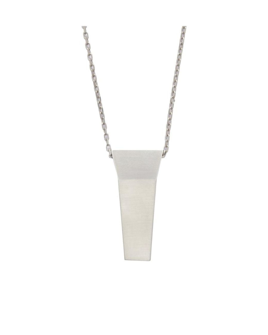Rick Owens White Pendant Necklace for men
