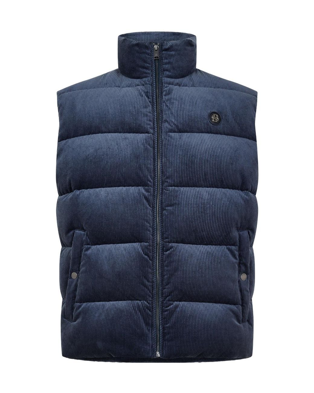 Boss Blue Simple Vest for men