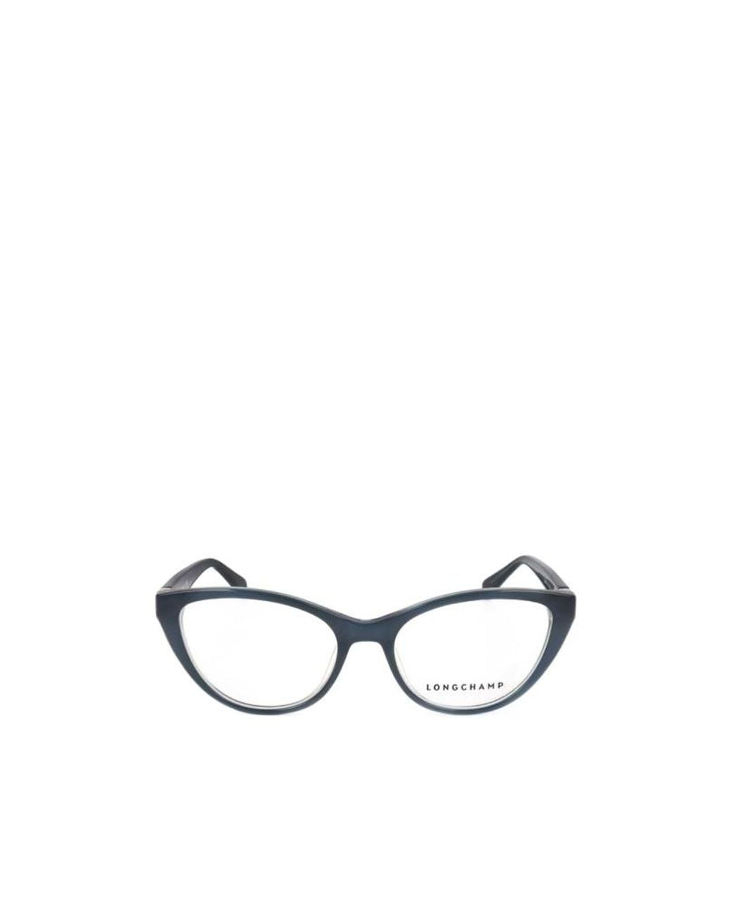 Longchamp White Cat-Eye Frame Glasses