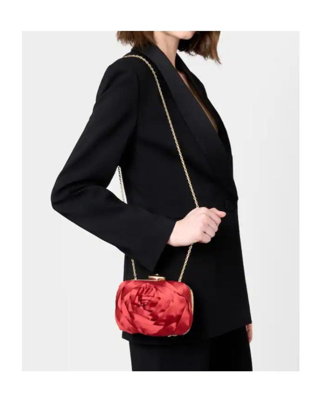 Roger Vivier Red Rose Vivier Clutch
