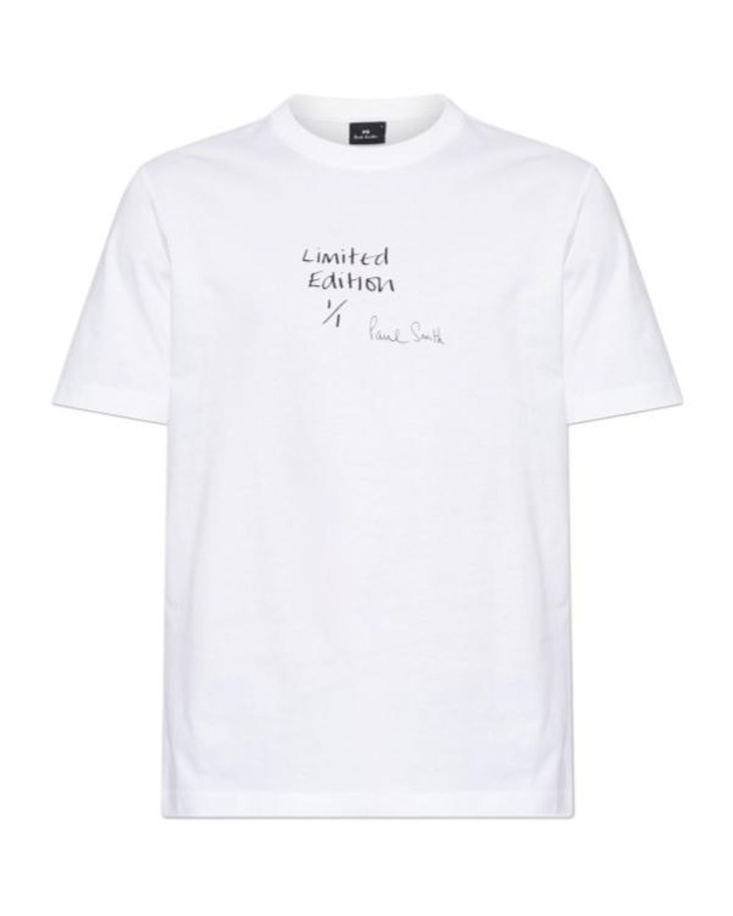 Paul Smith White Ps Paul Smith Limited Edition Printed T-Shirt for men