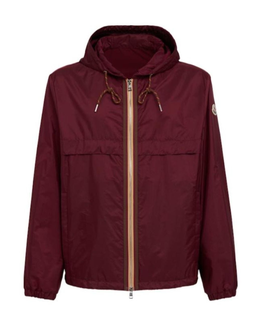 Moncler Purple Nidge Nylon Hooded Casual Jacket for men