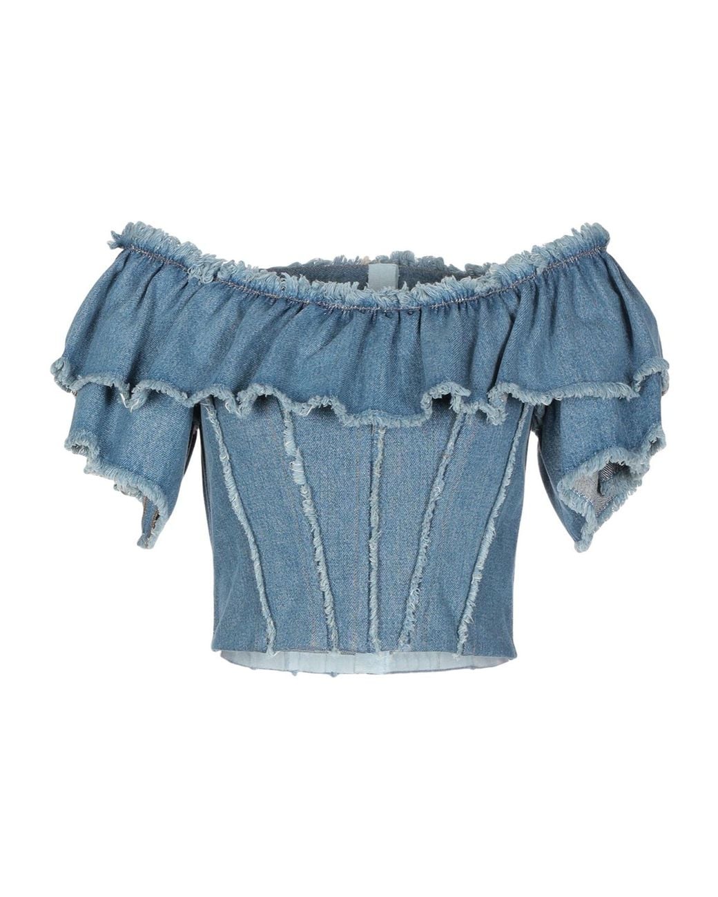 Dolce & Gabbana Blue Mid- Denim Top