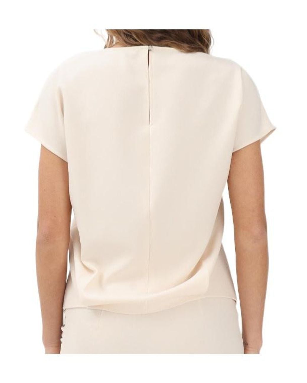 Patrizia Pepe White Sleeveless Blouse
