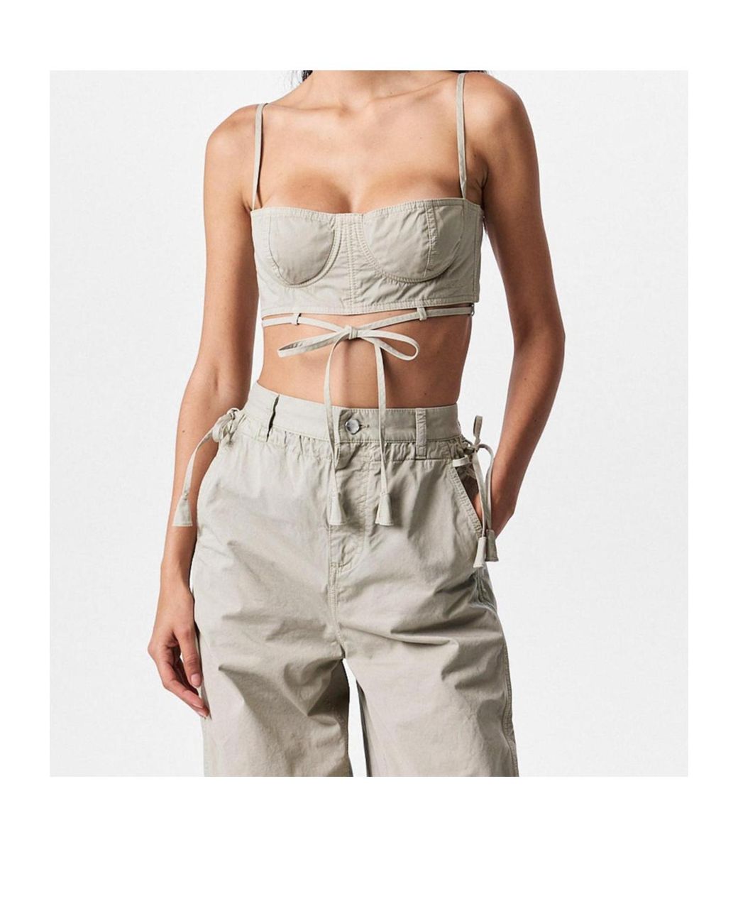 Gucci Gray Bra Straps