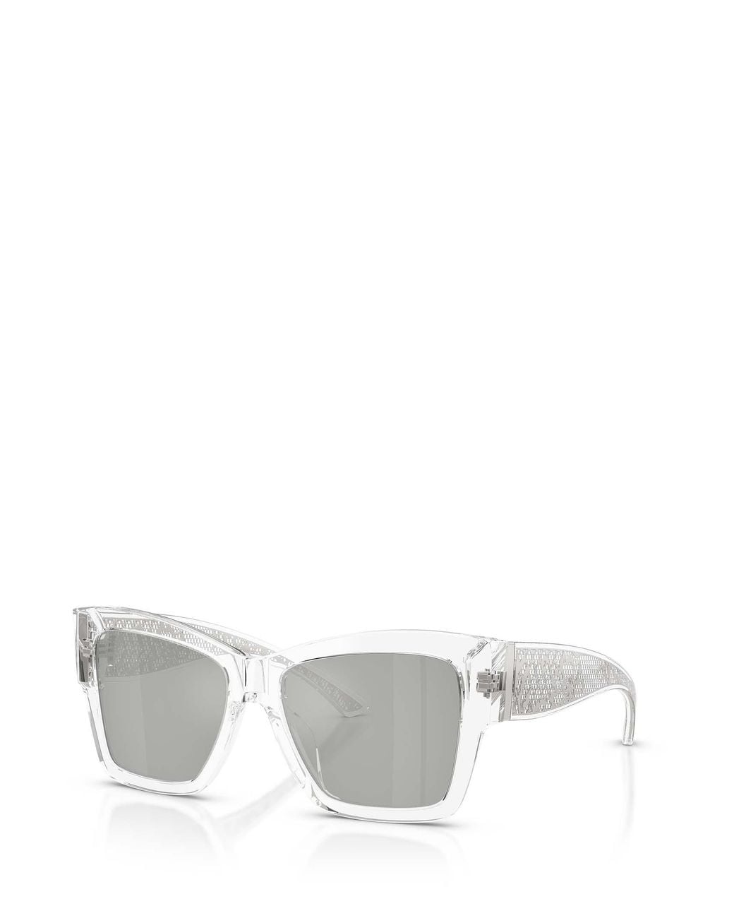 Dolce & Gabbana White Eyewear Square Frame Sunglasses