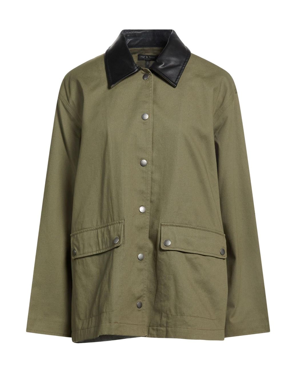 Rag & Bone Green Long Sleeve Single-Breasted Minimalist Jacket