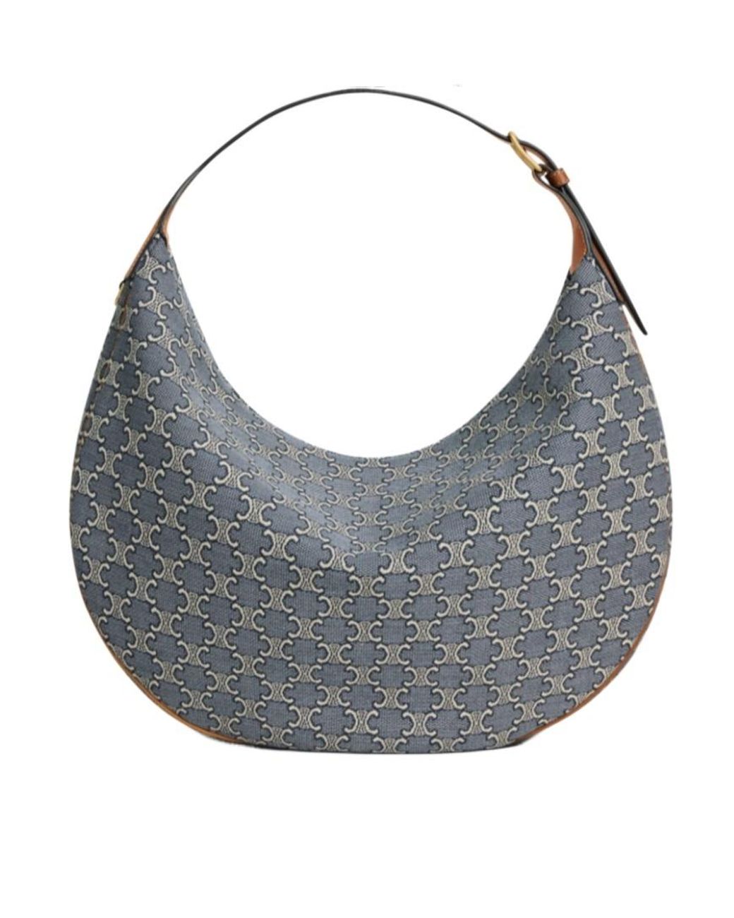 Céline Gray Lulu Large Triomphe Jacquard Tote Bag