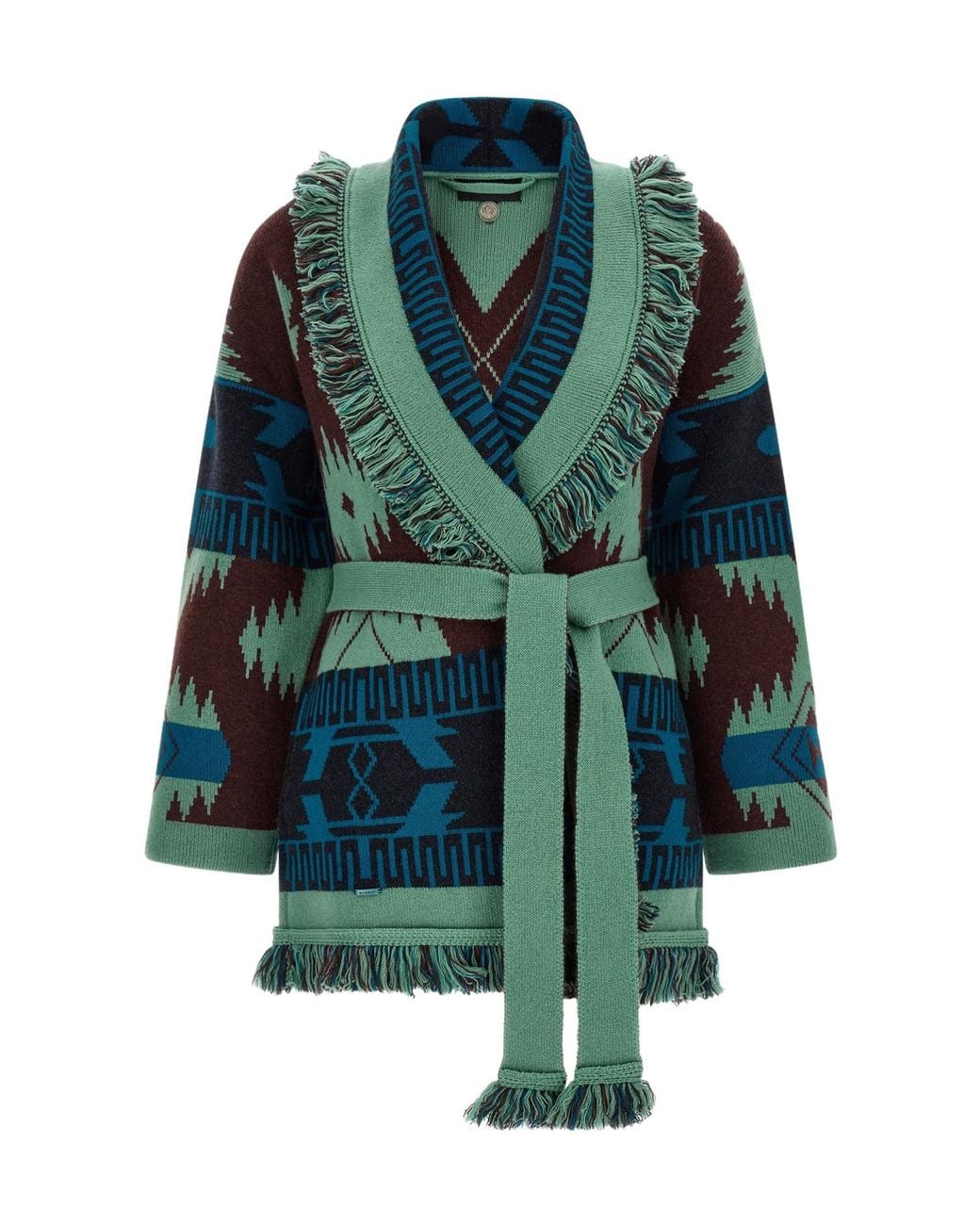 Alanui Green Cashmere Knitwear