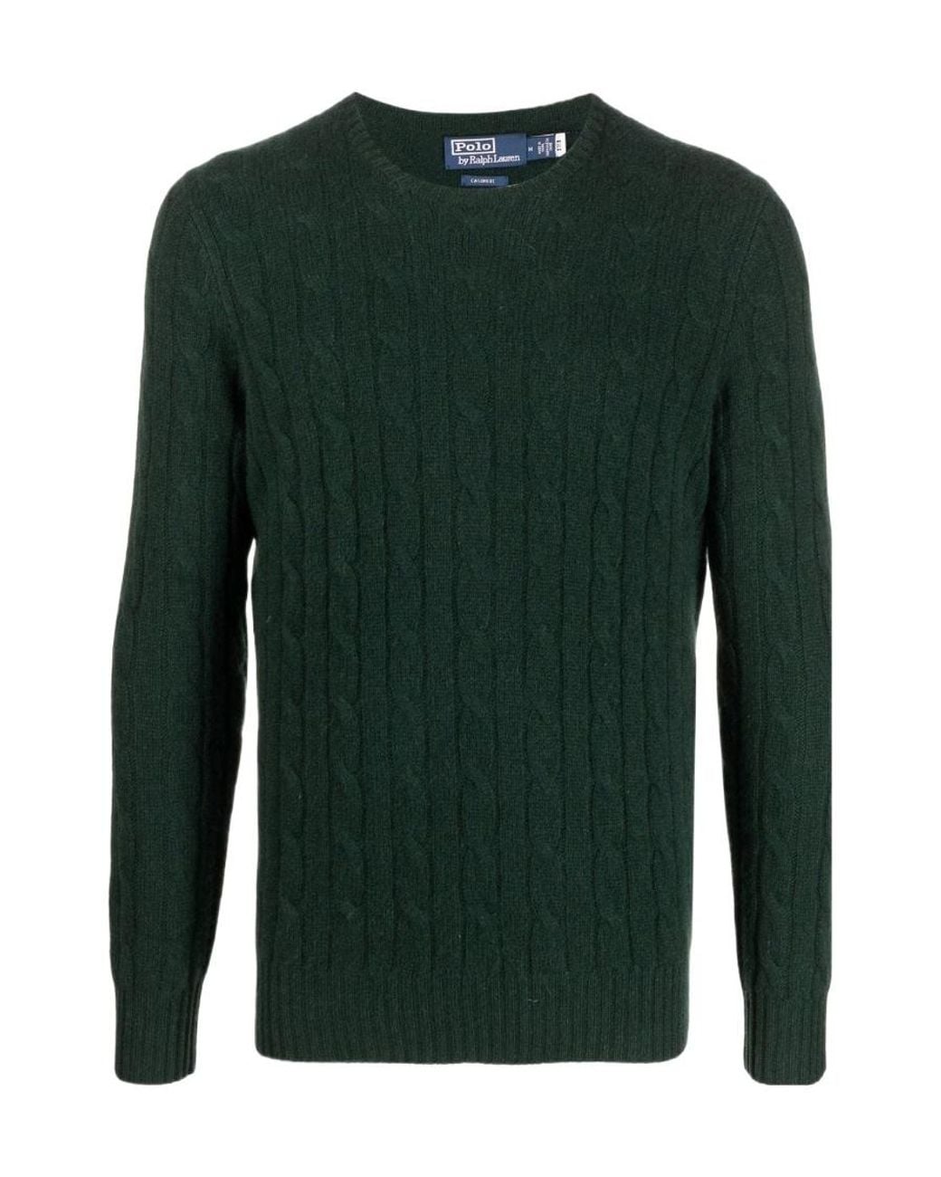 Polo Ralph Lauren Green Crewneck Knitted Jumper for men
