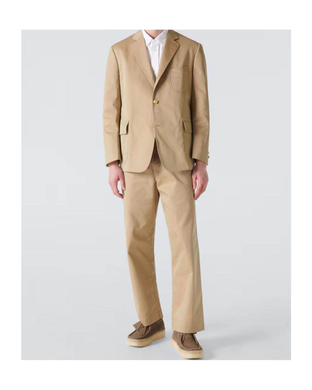 Junya Watanabe Natural X Brooks Brothers Single-Breasted Blazer for men