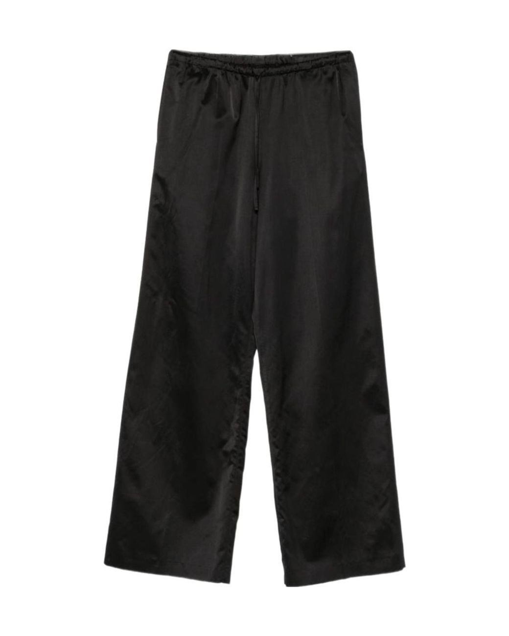 Dries Van Noten Black Elastic-Waist Casual Trousers