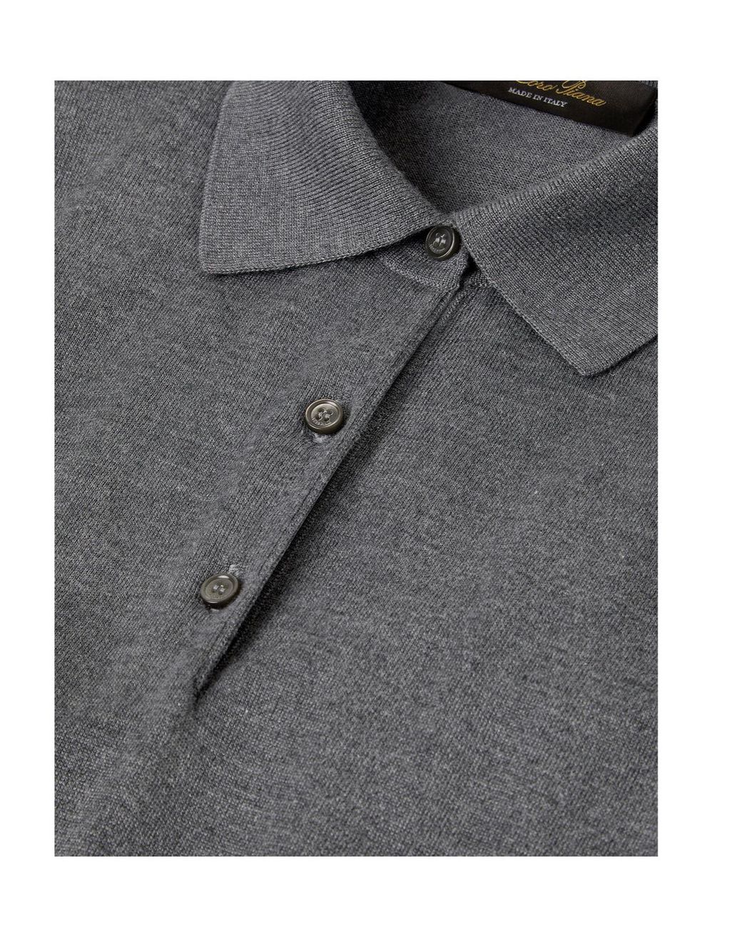 Loro Piana Gray Royal Lightness Polo Shirt