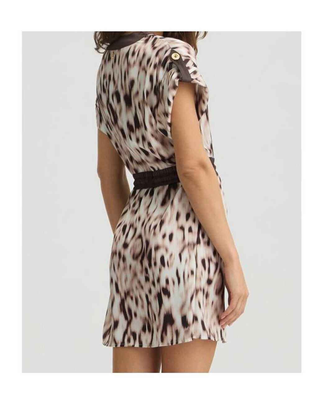 ワンピース LIU JO MINI DRESS PRINTED SATIN Liu Jo Printed Satin Dress | Lyst