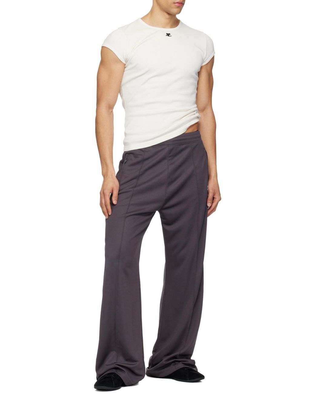 Courreges White Crew Neck T-Shirt for men