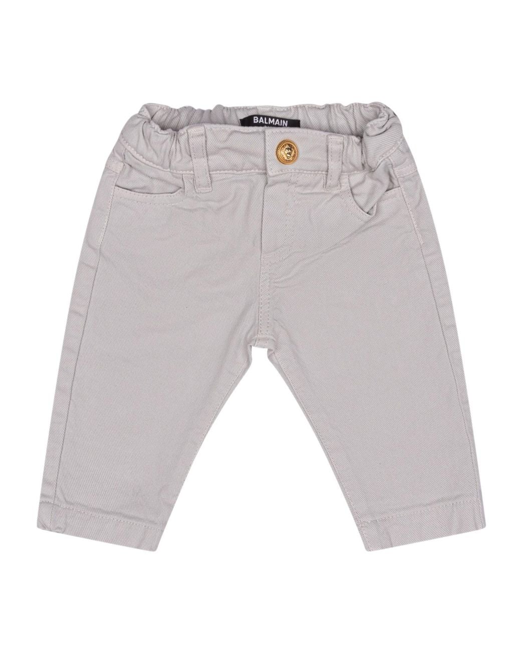 Balmain Gray Belt Loop Pants
