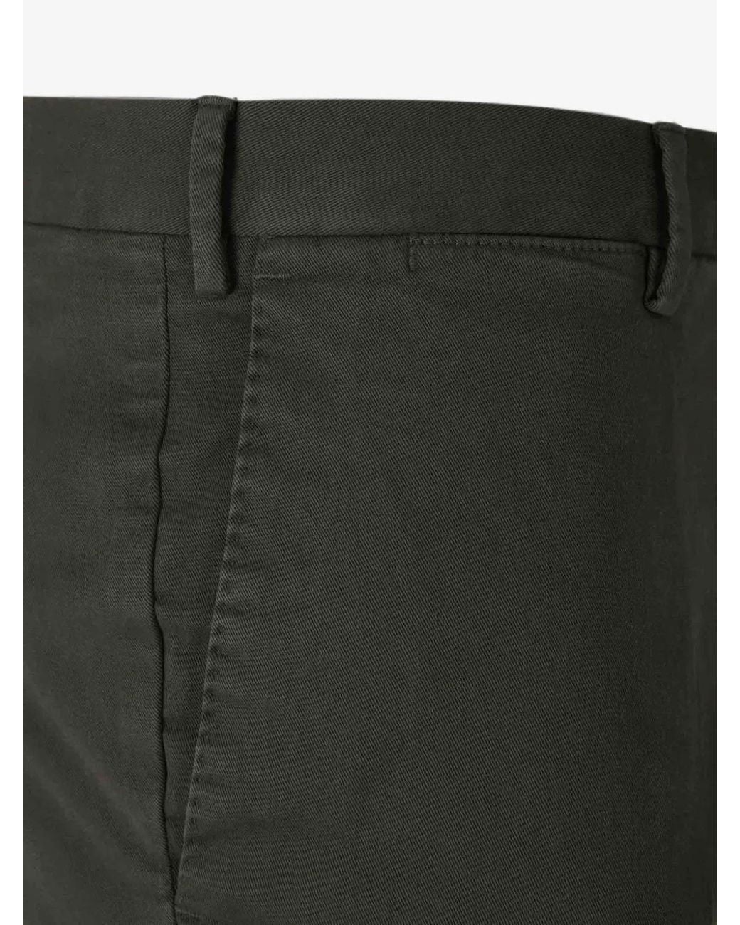 Pt Pantaloni Gray Trousers With Belt Loops for men