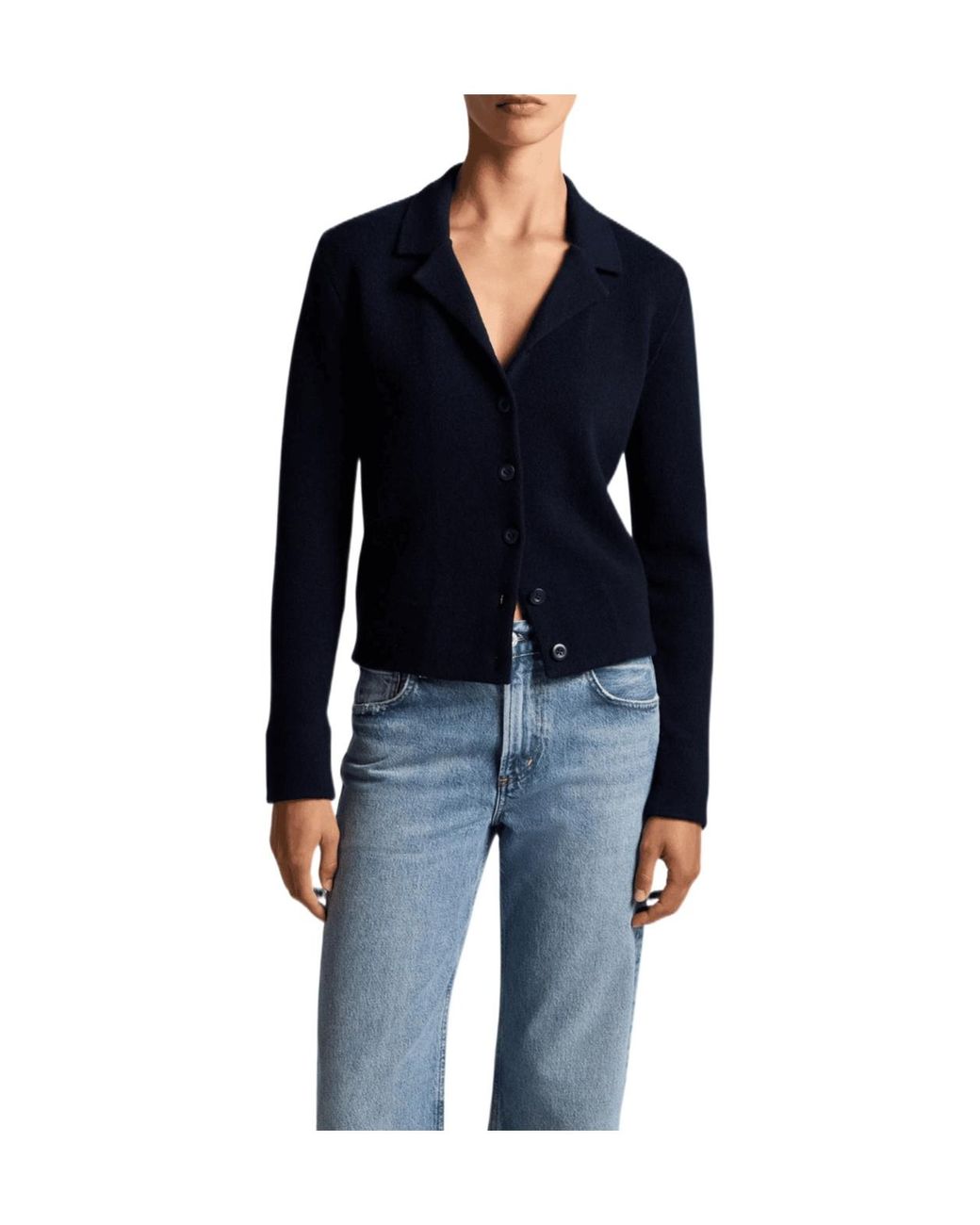 Vince Blue Long-Sleeved Cardigan
