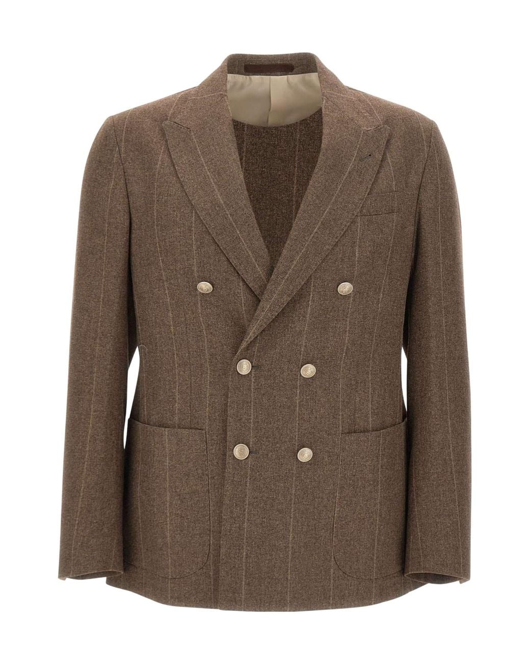 Eleventy Brown Long-Sleeve Jacket for men