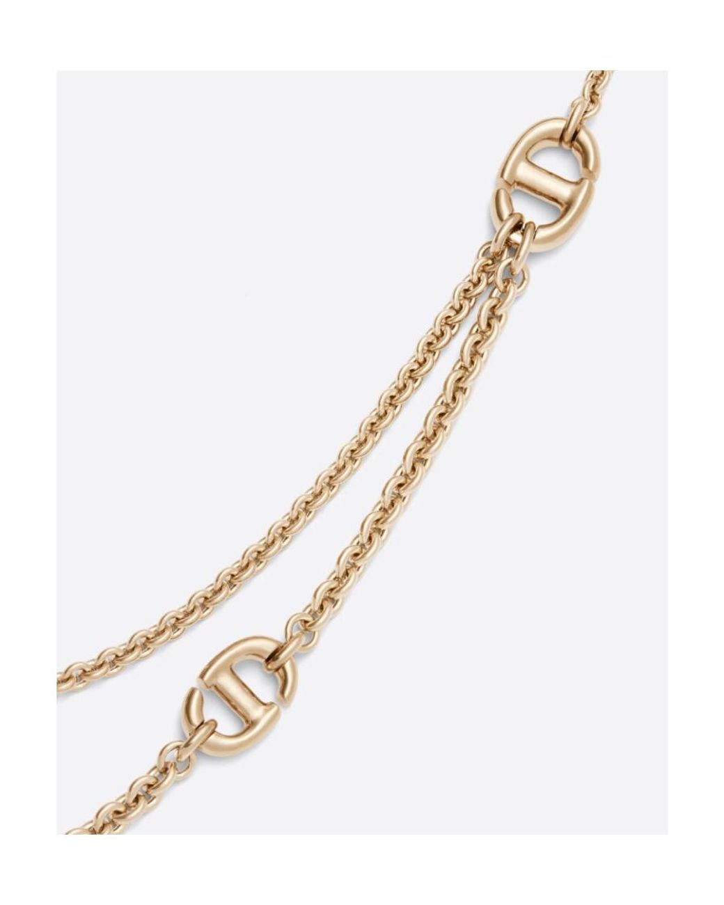 Dior Metallic Cd Necklace