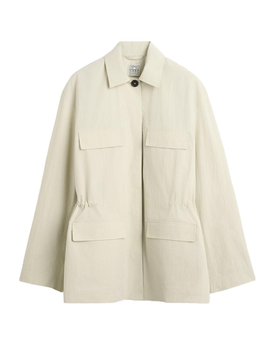 Totême Natural Totême Collared Drawstring Jacket