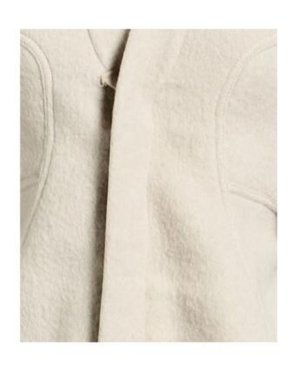 Rick Owens White Minimal Single-Breasted Coat