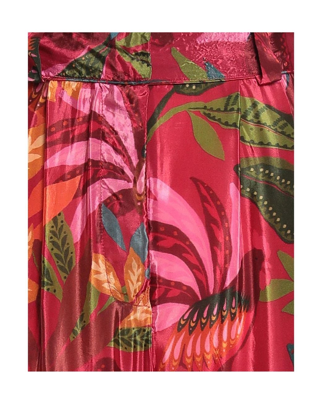 Farm Rio Red Elasticised Waist Casual Trouser