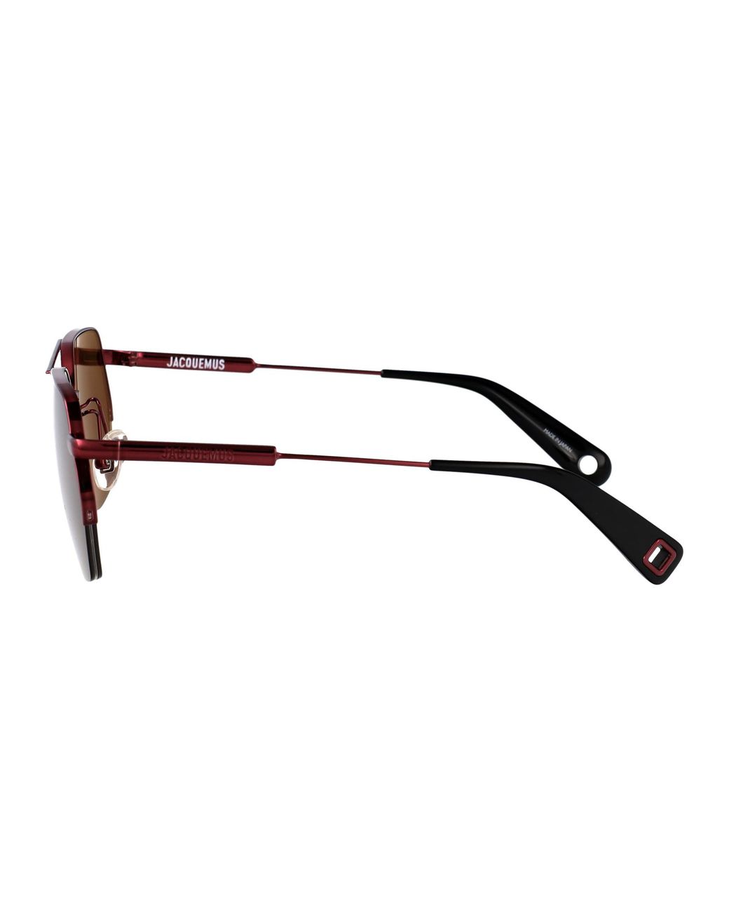 Jacquemus Brown Pilot-Frame Sunglasses for men