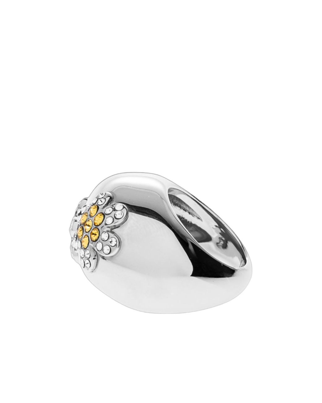Marni White Daisy Embellished Ring