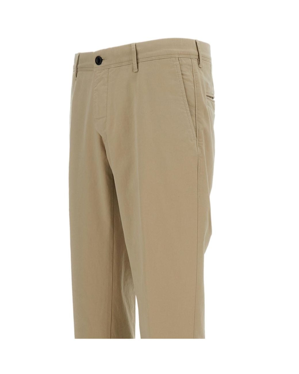Incotex Natural Straight-Leg Cotton Trousers for men