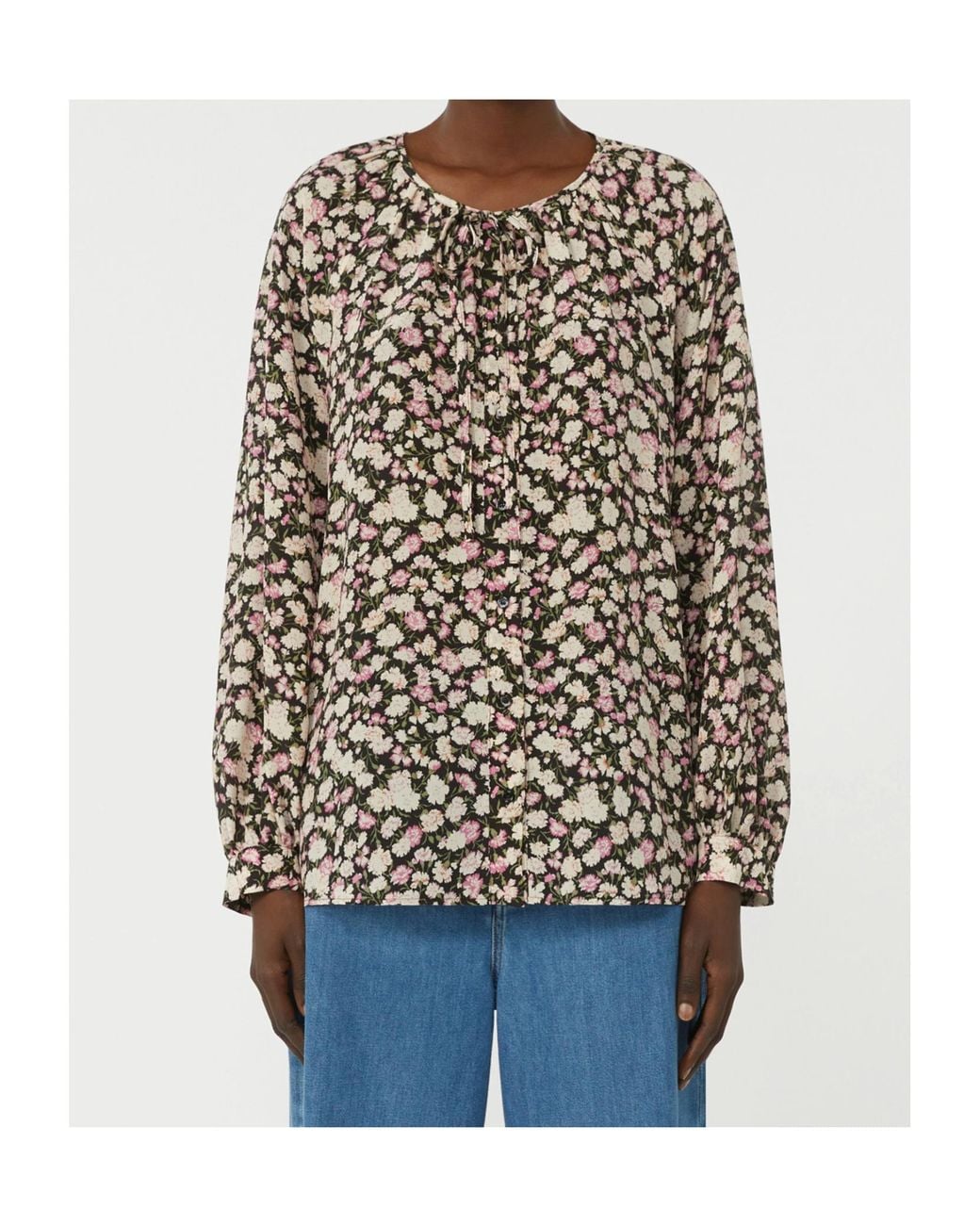 Weekend by Maxmara Multicolor Printed Silk Shirt