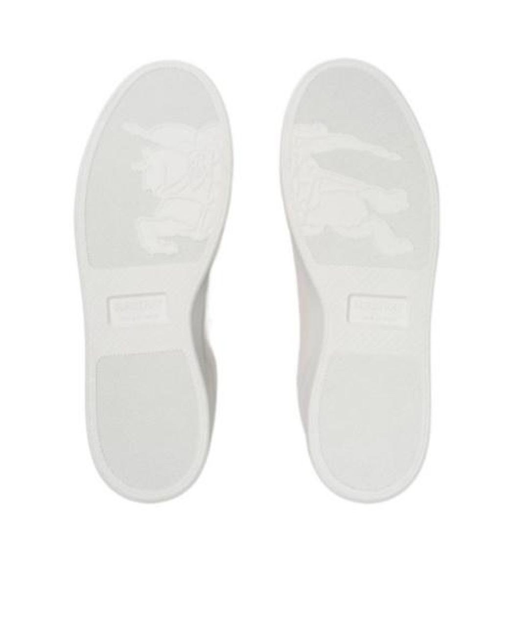 Burberry White Leather Set Sneakers for men