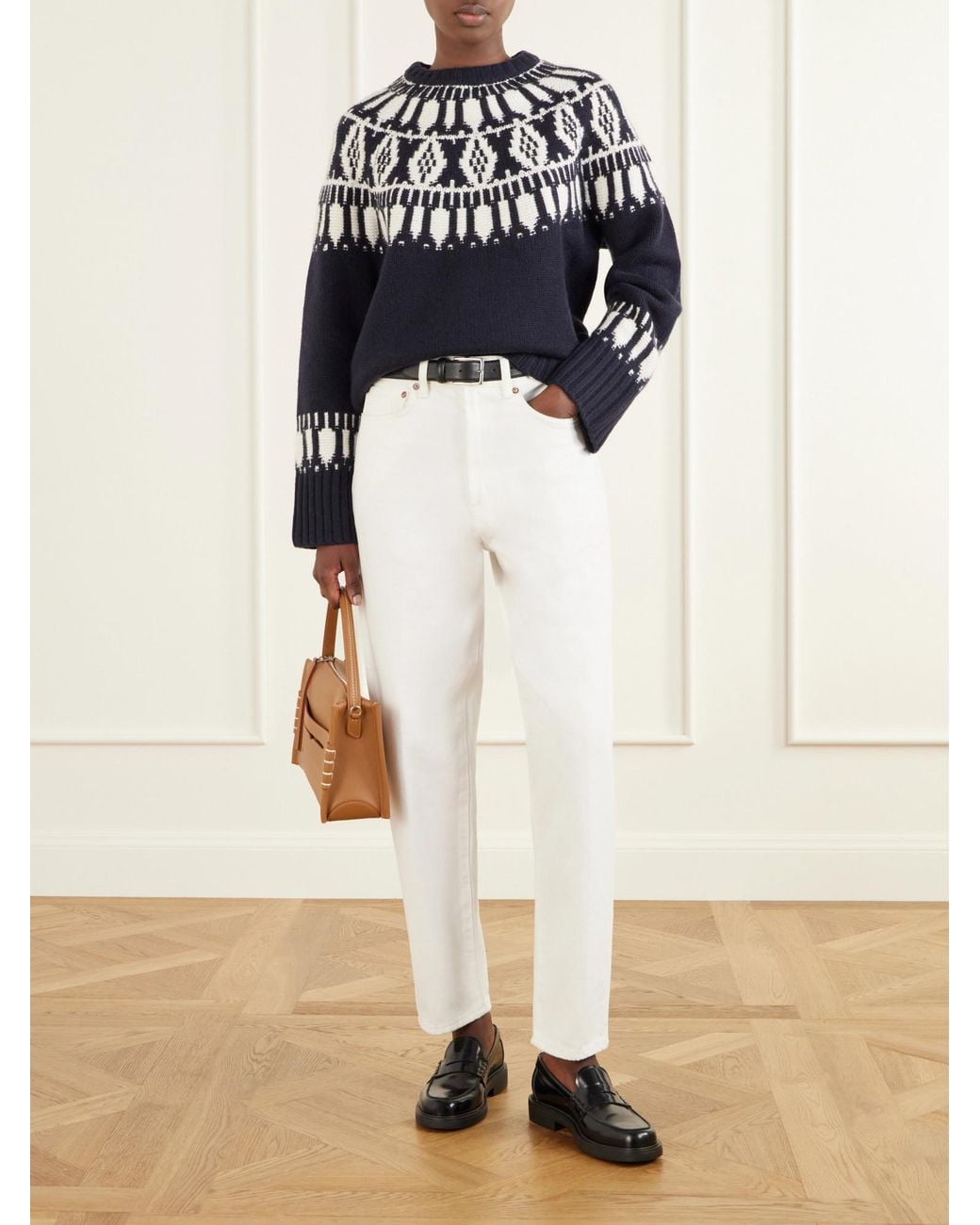 arch4 Black Jackson Fair Isle Cashmere Sweater