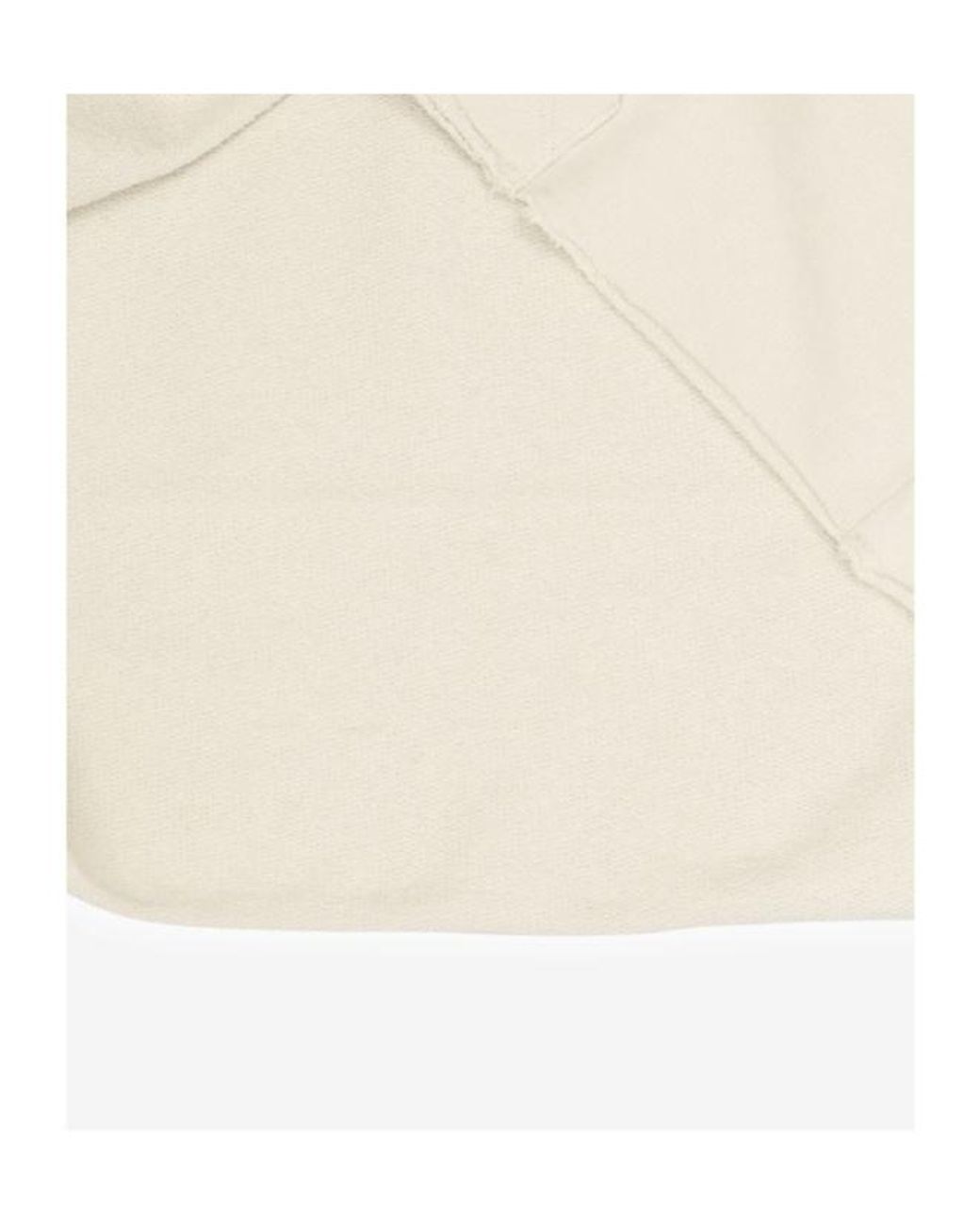 MM6 by Maison Margiela White Cropped Logo Hoodie