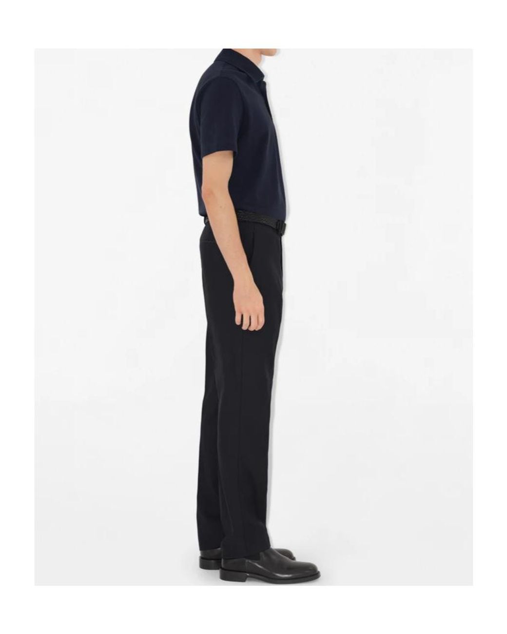 Burberry Blue Logo Embroidered Regular-Fit Polo Shirt for men