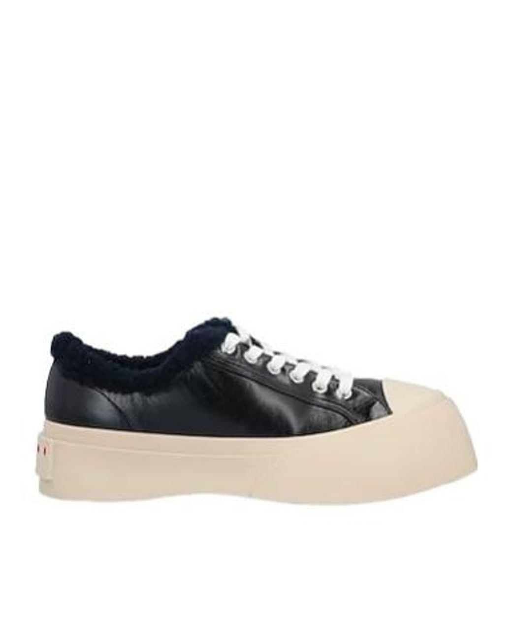 Marni Black Plain Colour Trainers