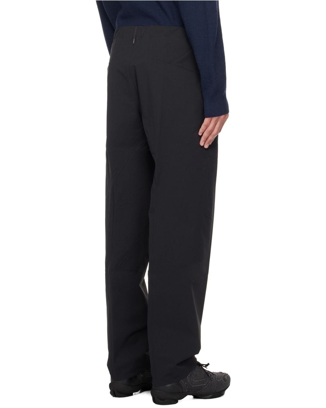 Veilance Black Elastic Waist Casual Pants for men